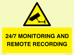 24/7 MONITORING AND REMOTE RECORDING